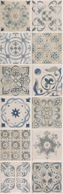 Настенная плитка Mosaico Antique Grey -ректификат/ белая глина 30x90 матовая керамическая