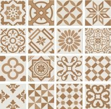 Декор Ribesalbes Antigua Decor Beige 20x20 матовый керамический фото Декор Ribesalbes Antigua Decor Beige 20x20 матовый керамический
