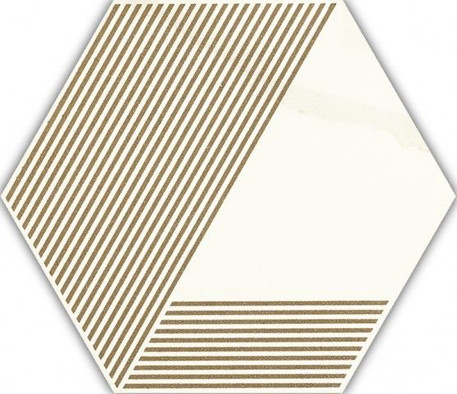Декор Calacatta Heksagon A Mat 17.1x19.8 глазурованный, матовый керамогранит