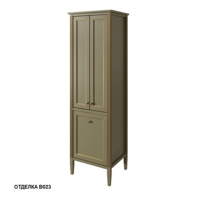 Шкаф-пенал Caprigo Albion с бельевой корзиной, отделка B023