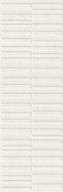 Настенная плитка Аляска Айвори 476 рельеф вертикальный 32.5х100 Eurotile Ceramica керамическая