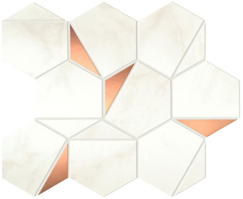 Мозаика Marvel Calacatta Delicato Gold Hex Shiny (A4WT) 25,1x29 Глазурованная керамическая фото Мозаика Marvel Calacatta Delicato Gold Hex Shiny (A4WT) 25,1x29 Глазурованная керамическая