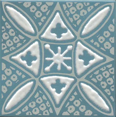 Декор KMD3STA020GN Бахия 2 Бирюзовый глянцевый 9,8x9,8x0,7 Kerama Marazzi керамический фото Декор KMD3STA020GN Бахия 2 Бирюзовый глянцевый 9,8x9,8x0,7 Kerama Marazzi керамический