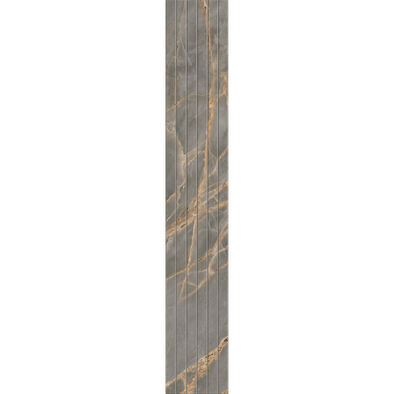 Фальшмозаика IN01 Trail 19x120 полированная керамогранит Ametis Estima Intense, бежевый, серый 70640