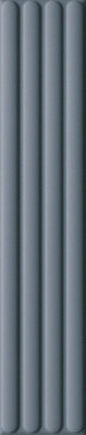 Настенная плитка Plinto Out Blue Matt 10.7х54.2 DNA Tiles матовая, рельефная (структурированная) керамическая 78803298