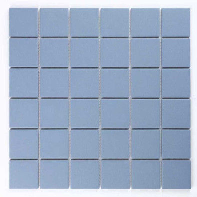 Мозаика Bonaparte Arene Blue керамогранит 30.6х30.6 см матовая чип 48х48 мм, голубой, синий