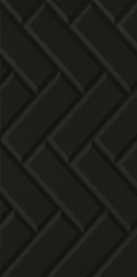 Настенная плитка Moonlight Nero Struktura A 29,5х59,5 (Рект.) глянцевая керамическая