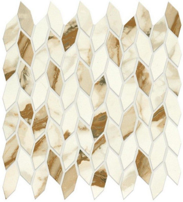 Мозаика Marvel Calacatta Imperiale Mos. Twist Silk (A4WR) 30,5x30,5 Глазурованная керамическая фото Мозаика Marvel Calacatta Imperiale Mos. Twist Silk (A4WR) 30,5x30,5 Глазурованная керамическая
