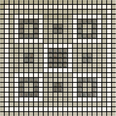 Мозаика Memoria Luce MEMOL02 керамика 30х30 см Appiani матовая чип 12х12 мм, бежевый, белый, серый