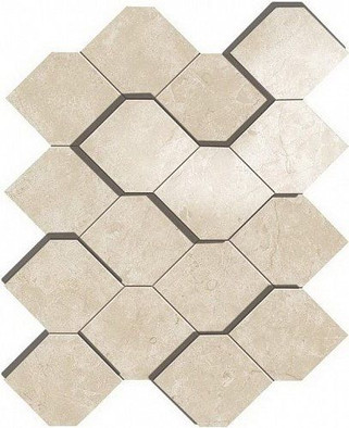 Декор Marvel Cream Prestige Mosaico Esagono 3D керамогранит фото Декор Marvel Cream Prestige Mosaico Esagono 3D керамогранит
