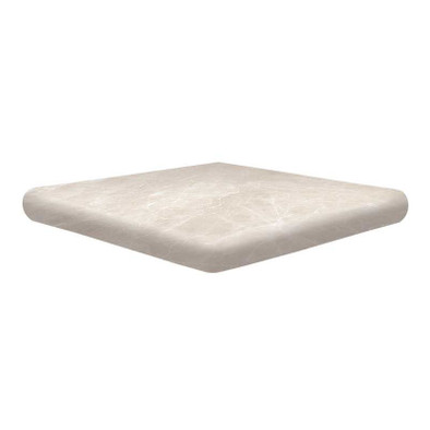 Ступень угловая Exagres Cartabon Nevada Limestone 33x33x4, матовая клинкер