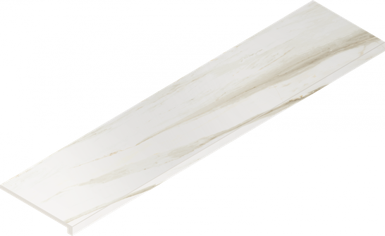 Ступень фронтальная Stellaris Carrara Ivory Scalino 33x120 Frontale керамогранит матовая Italon 620070002593