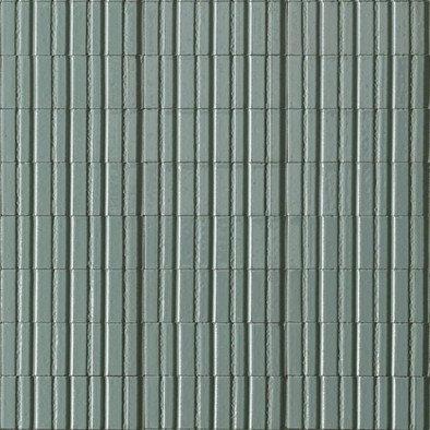 Декор RAEP Glacé Struttura 3D Rayé Turchese Glossy 7,5x20 Marazzi Ragno керамогранит глянцевый, структурированный УТ-00028862