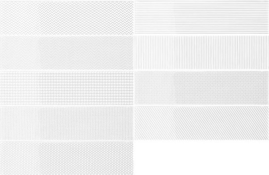 Декор Gradient Decor White Gloss (109165) 7,5х30 Wow глянцевый керамический