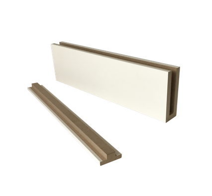 Брус 40х110 с заглушкой МДФ Ликорн белый матовый окрашенный