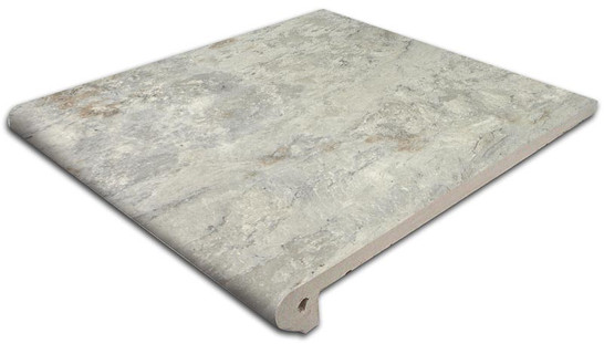 Ступень фронтальная Peldano 30 Itaca Gris 29.3x33 клинкер антискользящая (grip), матовая Gres de Aragon 903872/970011