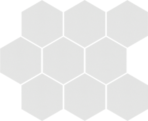 Мозаика Cambia White Lappato Mosaic Heksagon 33,4x27,53 керамогранит лаппатированная, белый