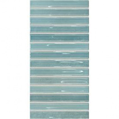 Настенная плитка Flash Bars Cool Light Blue 12.5x25 DNA Tiles глянцевая керамическая 133474