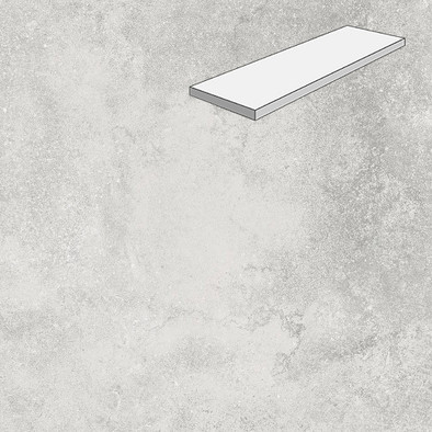 Ступень угловая лофт Ash 33х90 керамогранит матовая Lifebrick Limestone