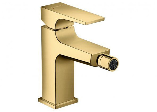 Смеситель Hansgrohe Metropol для биде, push-open, золото