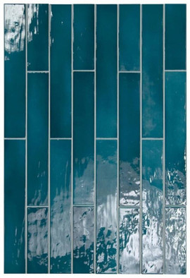 Настенная плитка Manacor Glacier 6.5x40 глянцевая керамическая