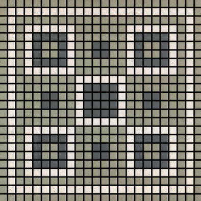 Мозаика Memoria Ombra MEMOL08 керамика 30х30 см Appiani матовая чип 12х12 мм, бежевый, зеленый, серый