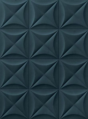 Настенная плитка 4D Flower Deep Blue керамическая