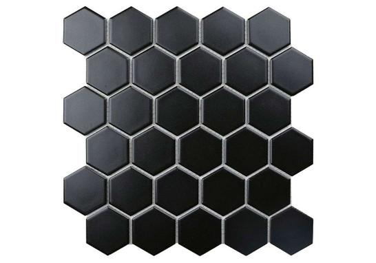 Мозаика Black Gamma керамика 28.1х32.5 см матовая, черный
