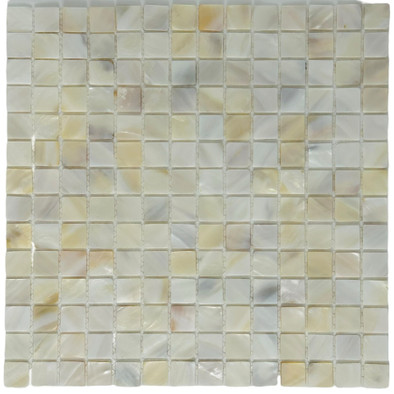 Мозаика Marble Mosaic Natural Shell ракушка 30.5х30.5 см перламутр чип 20х20 мм, белый, бежевый