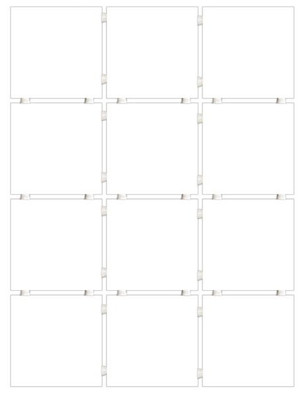 Керамогранит 1230H Конфетти Белый, Полотно 29,8х39,8 из 12 частей 9,8х9,8 Kerama Marazzi матовый настенная плитка