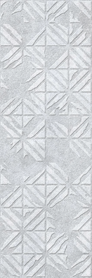 Декор Ethereal Concept White Rect. 30х90 Ibero матовая, рельефная (структурированная) керамический R0002790