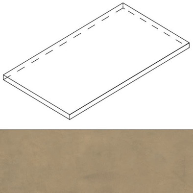 Ступень угловая Luce Ang.Top Sx Oro Ret 32x120x4,5x2 матовая керамогранит
