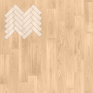 Паркетная доска Lab Arte Английская елка Дуб Натур Блонд лак 500х150х14/3