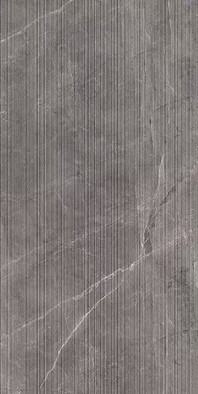 Керамогранит Pulpis Grigio Texture Rigato 60х120 Nexion Marble рельефный (рустикальный) универсальная плитка F62TEXG0RR0