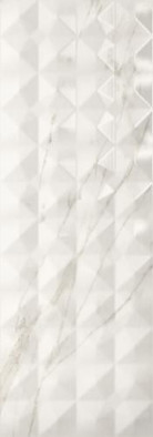 Настенная плитка Fusion Calacatta Whit. 35x100 глянцевая керамическая
