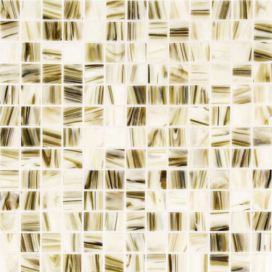 Мозаика Imagine Lab Kalahari стекло 32.7х32.7 см глянцевая чип 23x23 мм, бежевый, коричневый