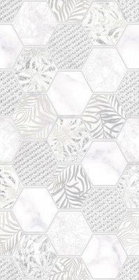 Декор DWU09GRG027 Grigio 24.9х50 глянцевая керамический