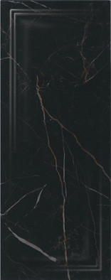 Настенная плитка 7201 Алькала Черный Панель 20x50 Kerama Marazzi глянцевая керамическая