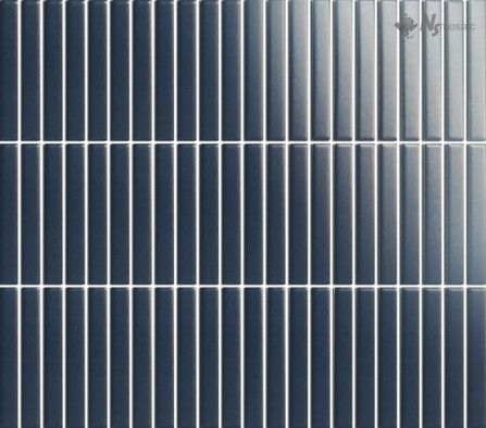 Мозаика PP1292-01 керамика матовая 28.2х30.8 см NSmosaic Porcelain Series чип 12х92 мм, синий