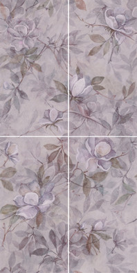 Панно VT/C413/4x/11037R Панно Магнолия 3 матовый 60х120 из 4 частей (30х60) Kerama Marazzi керамическое