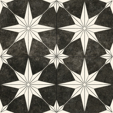 Керамогранит Star Antic Black Pre. 45х45 Kerlife-Navarti матовый напольная плитка