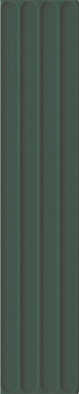 Настенная плитка Plinto In Green Matt 10.7х54.2 DNA Tiles матовая, рельефная (структурированная) керамическая 78803289