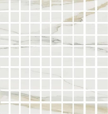 Мозаика I Classici Calacatta Gold Mos.3d Mix 3x3 (750710) 30x30 керамогранит матовая, белый, серый