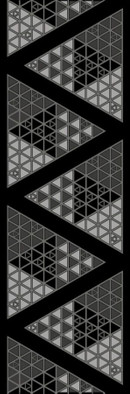 Декор Эфель Черный 20х60 Belleza глянцевый керамический 04-01-1-17-03-04-2325-0