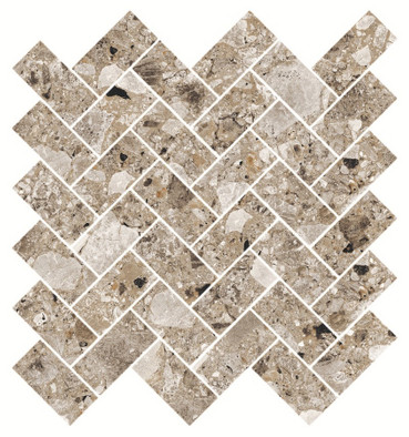 Мозаика K-332/MR/m06/282x303x9 керамогранит Kerranova Terrazzo матовая, бежевый, коричневый