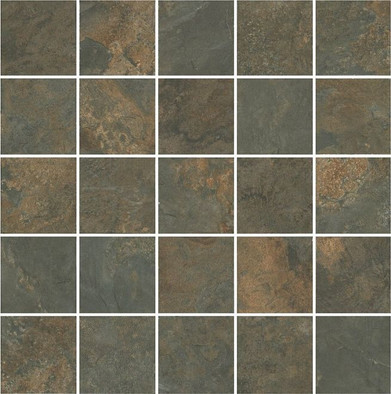 Декор MM12132 Рамбла Коричневый Мозаичный 25x25 Kerama Marazzi матовый керамический