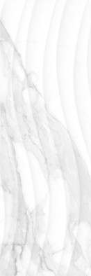 Настенная плитка Calacatta Onda Rett 25x75 глянцевая керамическая