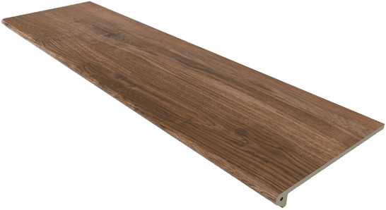 Ступень фронтальная Peldano Redondo Rodeno Nogal Liso 33x120 керамогранит матовая Gres de Aragon