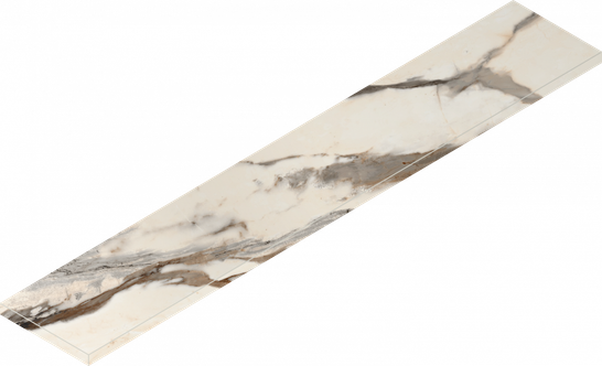 Ступень угловая Avantgarde Calacatta Warm Scal.160 Ang. Sx 33x160 керамогранит патинированная Italon 620070002803