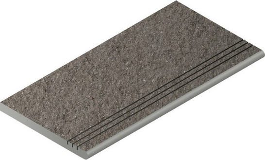 Ступень фронтальная Фумэ Закругленная Грип 30x60 керамогранит антискользящая (grip) 620040000158